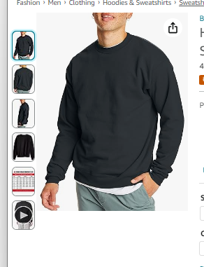 Hanes Mens EcoSmart Crewneck